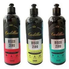 Kit Polimento Risco Zero Corte Refino Lustro 500g Cadillac