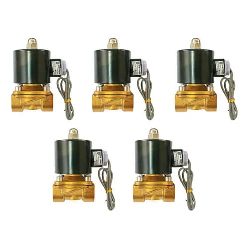5 Válvula Solenoide 1/2 Pol 12mm Buzina Suspensao Ar 24v