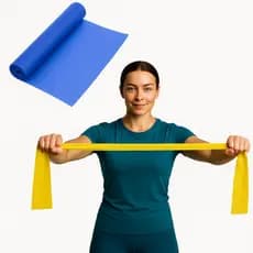 Faixa Elástica Thera Band 1,5 Metro Treino Em Casa Exercício Físico Fisioterapia Pilates Yoga