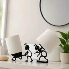 Suporte Papel Higiênico Formigas Porta Papel Higienico Criativo para Banheiro Moderno, Decoração