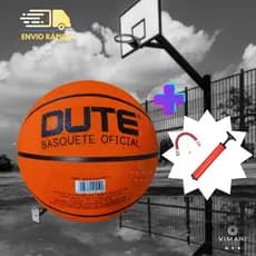 Bola De Basquete N7 Oficial + Bomba De Ar Para Encher Bola NBA FIBA 75cm