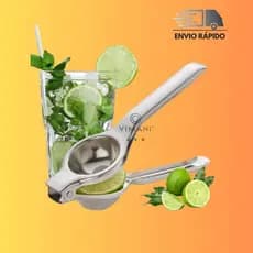 Espremedor De Limão 20cm Manual Inox Para Sucos De Frutas Saladas Drinks Bebidas Marca Original