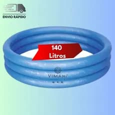 Piscina Inflavel Infantil 140 Litros Criança Menino Azul