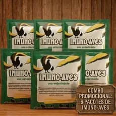 Kit Imuno-Aves 400g - Medicamento Preventivo para Aves Tratamento Agropecuária Saúde Animal