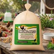Imuno-Aves 10kg - Medicamento Preventivo para Galinhas e Aves Tratamento Agropecuária Saúde Animal