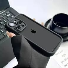 Capinha Capa de silicone Anti-impacto correntes a preto para iPhone 13 14 15 16 X XR 7 8 11 12  pro max plus case