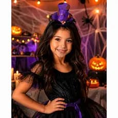 Acessório Fantasia Tiara Haloween Chapeu De Bruxinha Em Eva