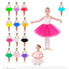 Fantasia Saia de Tutu Tulle Infantil 30 CM com Led e 3 Camadas Menina