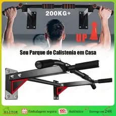 95cm Barra Horizontal de Parede para Musculação Pull-up Chin-up Tríceps Paralelas Capacidade de Carga 200kg
