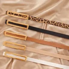 Kit 5 Cintos Femininos Social Elegância 5 Cores