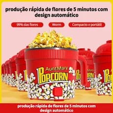 Pipoqueira Elétrica Mini Ar Quente Máquina Fazer Pipoca Sem Óleo Minijoy Festa 220V