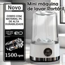 Mini Máquina de Lavar Portátil 1L – Lavadora Compacta USB para Roupas Íntimas, Meias e calcinha