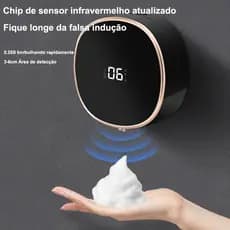 280ML Soap Dispenser with Rechargeable Smart Sensor White/preto
