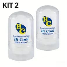 Kit 2 Desodorante Natural Pedra Cristal 60g | Sem Perfume Não Mancha Roupa Hipoalergênico