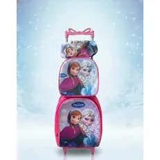 kit mochila escolar infantil lancheira e estojo com com rodinhas
