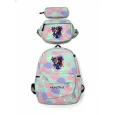 Kit Mochila da Kpop Mochila + Estojo + Lancheira – Moderna e Resistente