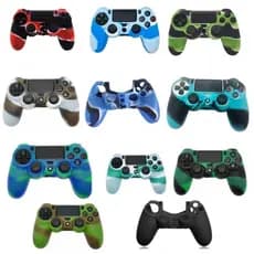 Capa Flexível De Silicone Protetora para Controle PS4 Diversas Cores