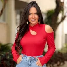 Body Com Detalhe No Ombro