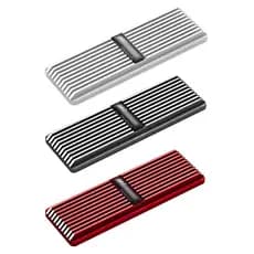 Dissipador De Calor Slim SSD M.2 NVMe/SATA 2280 Alumínio 5mm Resfriador Passivo - 3 Cores