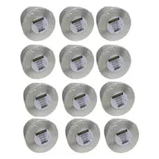 Kit 12 Rolos Etiqueta Térmica Adesiva 10x15 100x150 Serrilha Branco E-Commerce Zebra Elgin Não Usa Ribbon 6.000 Etiqueta