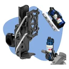 Suporte Garrafa Squeeze Copo Ajustável Universal Para Moto Bike Scooter Patinete Elétrico