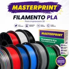 Filamento PLA Masterprint 1kg 1,75mm Premium Alta Qualidade Para Impressora 3D Impressão Cores