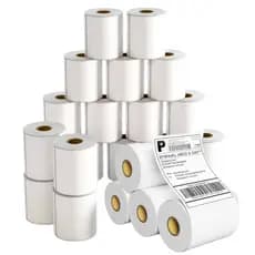 Etiquetas Térmicas 10x15 100x150 Adesiva Serrilha Branco 20 Rolos Zebra Elgin Envios E-Commerce Não Usa Ribbon