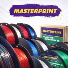 Filamento 3D Pteg MasterPrint Premium 1Kg 1,75mm Alta Qualidade Impressora 3D Várias Cores Rolo