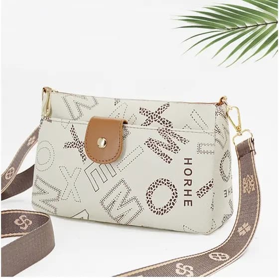 Bolsa feminina transversal, bolsa de ombro, alça de ombro larga ajustável