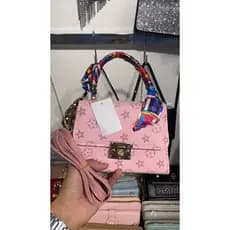 Bolsa tiracolo feminina retrô com estampa preguiçosa + lenço de seda de mão