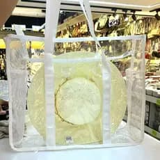 Bolsa de praia transparente à prova d'água com separação úmida e seca