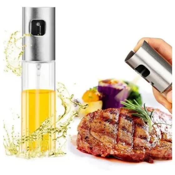 Borrifador Spray Azeite/Óleo Vidro Inox 100ml