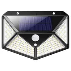 Luminária Energia Solar Parede 100 Led Sensor 3 Funções De Alta Qualidade