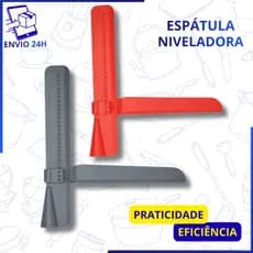 Espátula Nivelador 23,5CM Alisadora Regulável Multicolorido Raspadora Niveladora Bolo Multiuso