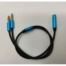 cabo adaptador p3 Fêmea para P2 macho (fone) e P2 (microfone)-fone de ouvido headse