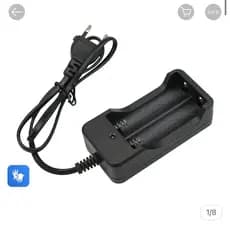 Carregador tublo bateria 3.7v/4.2v lanterna