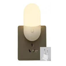 Abajur Luminaria Com Led De Tomada Com Botao 8,8x5cm Infantil aconchegante escritório