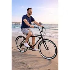 Bicicleta 26 Beach-retro Route Masculina Aro 26+7v Imp