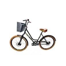 Bicicleta Retrô Vintage Aro 26 com Freio a Disco e Suspensão - Sem Marcha