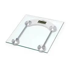 Balança Digital Eletrônica Vidro 180kg Multiuso peso corporal vidro temperado banheiro quarto cozinha bateria inclusa