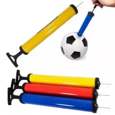 Bomba de Ar 19Cm com acessorios bico encher inflar bola coletes boia piscin