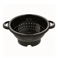 Escorredor de Massa com Alça - Preto escorredor de macarrão arroz verdudas frutas saladas cozinha escorrer alimentos