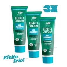 Gel Relaxante Bendita Cânfora 80g – Alívio Imediato para Dores e Tensões Musculares