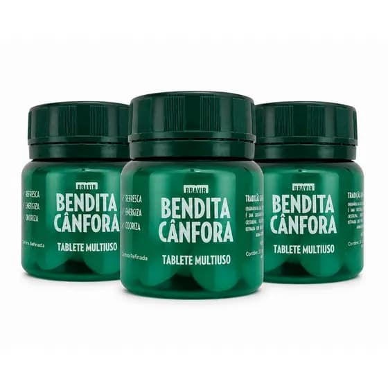 Pastilhas de Cânfora Bendita Cânfora Odorizante Pote com 30 unidades