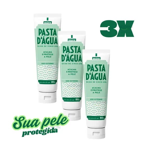 Pasta D’Água 80g – Ação Secativa e Protetora – Alivia Irritações e Acalma a Pele