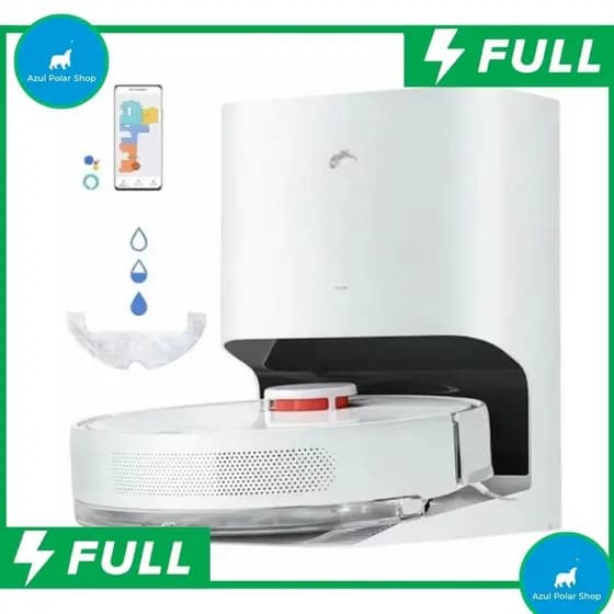 ROBÔ ASPIRADOR DE PÓ INTELIGENTE XIAOMI H40 COM BASE DE AUTOLIMPEZA 220V, BRANCO