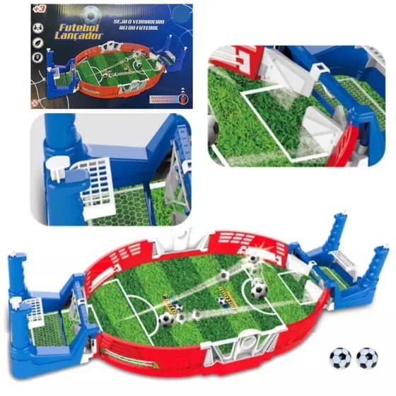 FUTEBOL DE MESA LANÇADOR TABULEIRO JOGO GOL INFANTIL PINBALL