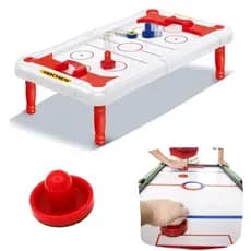 Jogo De Hóquei Mesa Pequeno Portátil 1 Disco 2 Empurradores BRINQUEDO TABULEIRO MINI HOCKEY INFANTIL