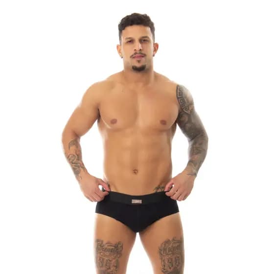 Kit 5 Cuecas Slip Masculinas Adulto de Algodão Premium