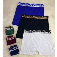 Kit 3 Cuecas Boxer Plus Size Confortável - Não Enrola Nas Pernas!